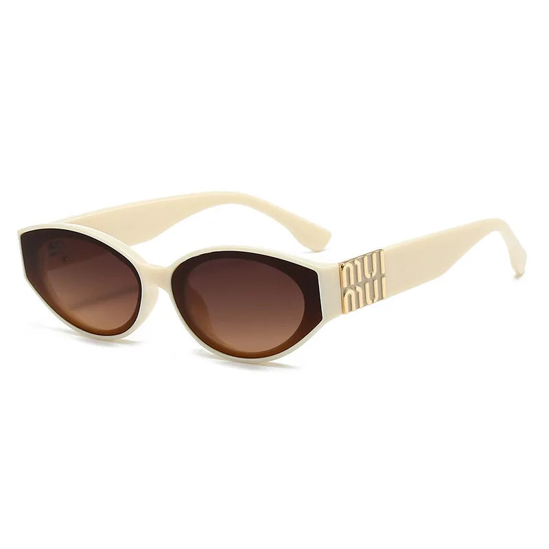 Women Luxury Oval UV400 Fashion Sunglasses Shades