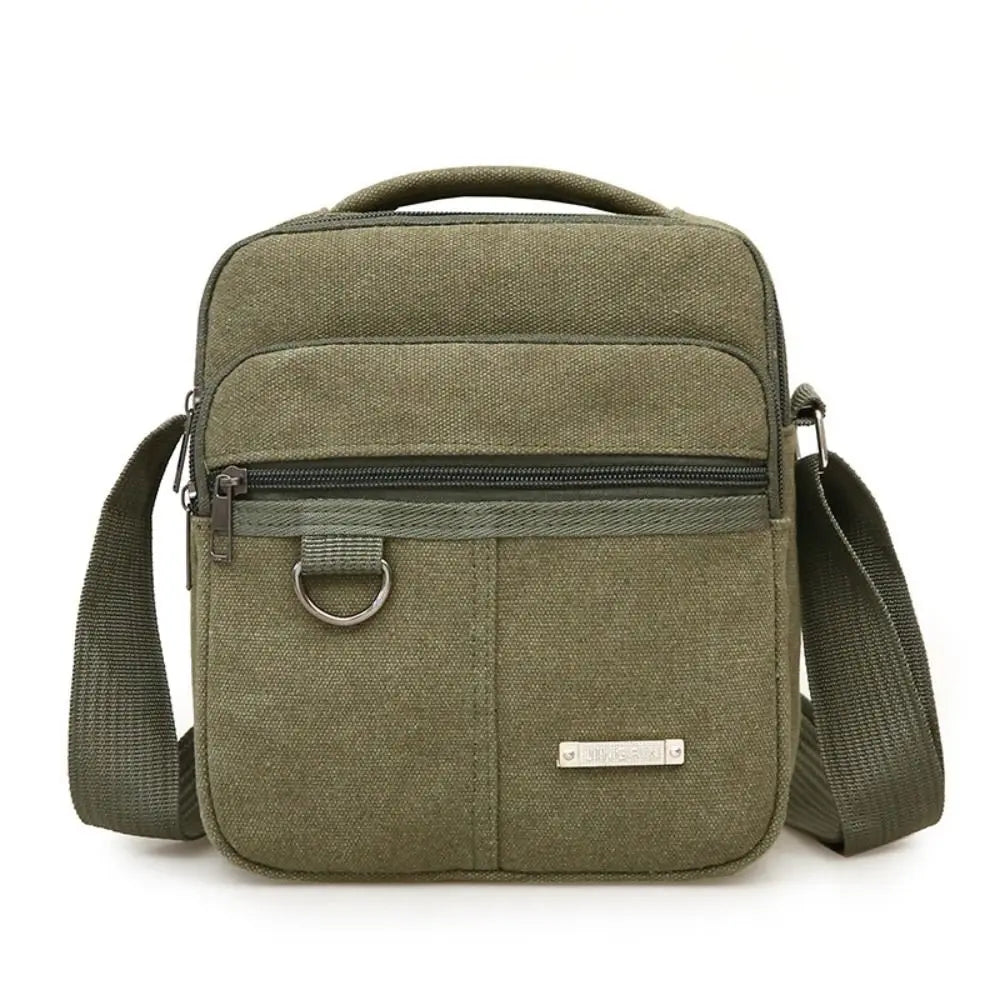 Large Capacity Canvas Crossbody Shoulder Bag for Men