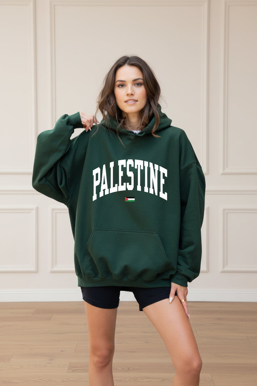 Women Palestine Graphic Hoodie Sweatshirt
