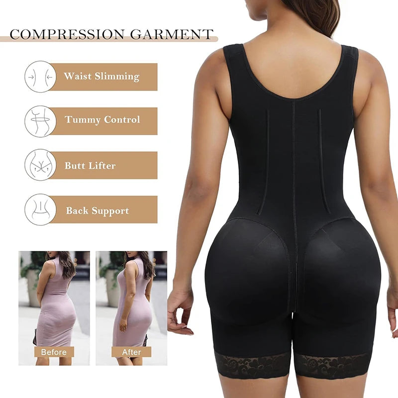 Tummy Control Butt Lifter Shapewear Bodysuit for Women