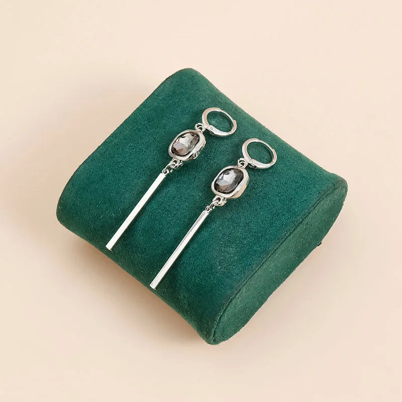 Women Gray Glass Jewelry Fashion Accessories