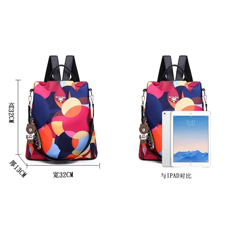 Waterproof Oxford Cloth Large Capacity Backpack for Women