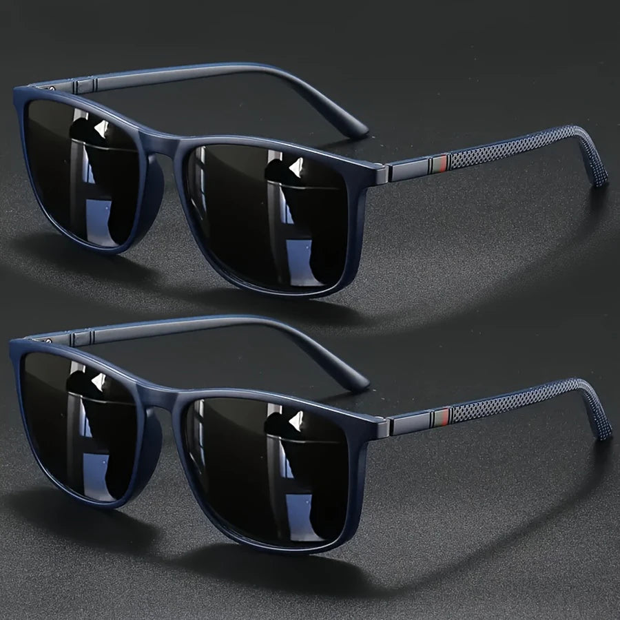 Men Square Cycling UV400 Vintage Fashion Sunglasses