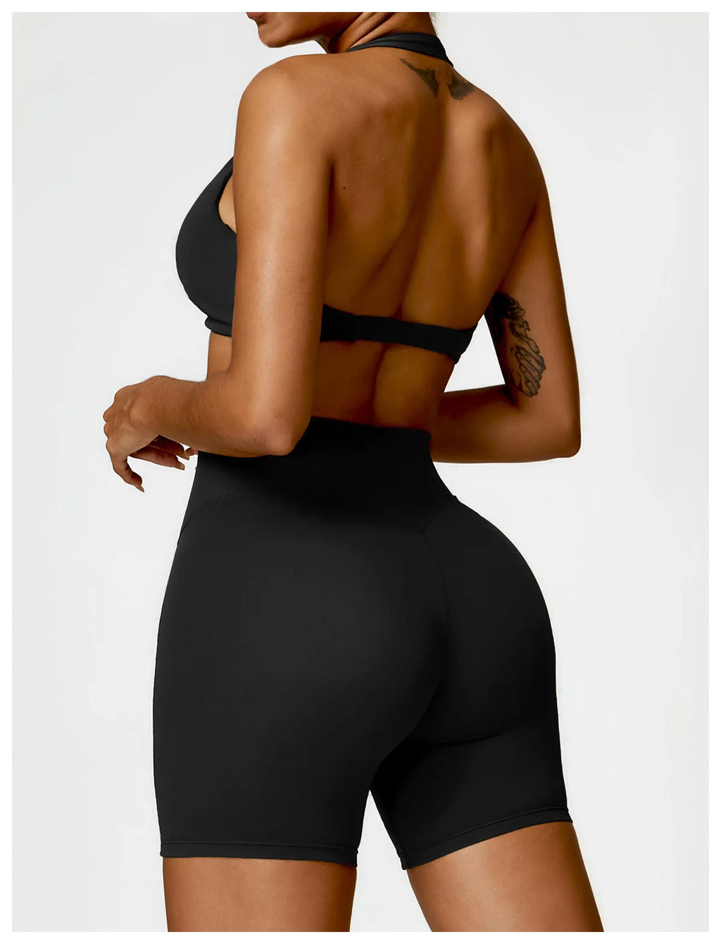 Women Seamless Yoga Set Push Up Sports Bra and High Waist Leggings