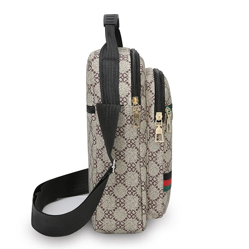 Multi Layer Casual Business Crossbody Sling Bag for Men