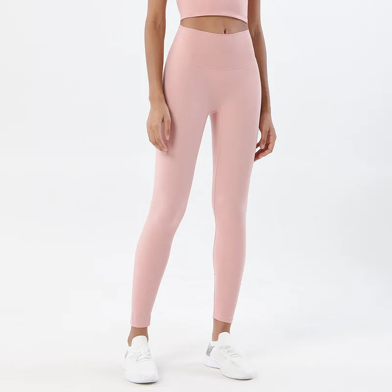 High Waist Nylon Yoga Leggings for Women