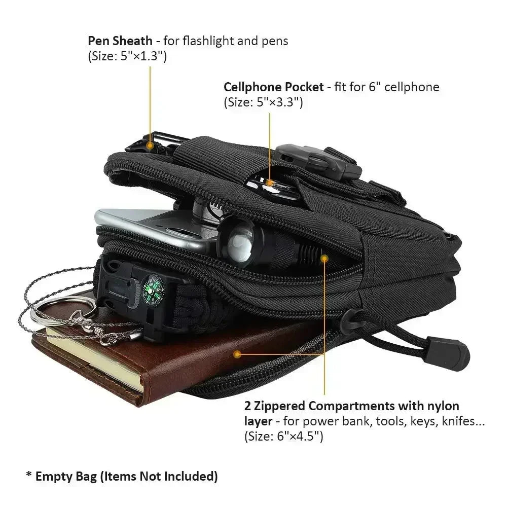 Camouflage Multifunctional Outdoor Waist Bag for Men