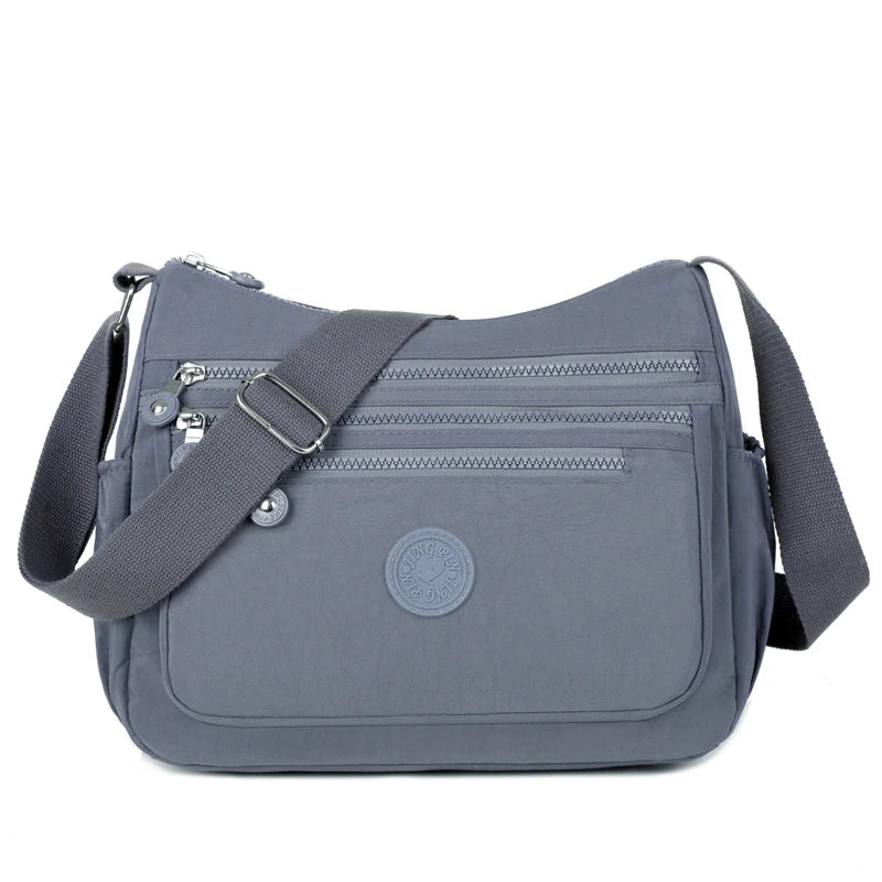 Waterproof Nylon Crossbody Messenger Shoulder Bag for Women