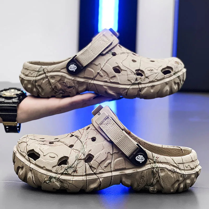 Mens Classic Outdoor Anti-Slip Garden Clog Sandals