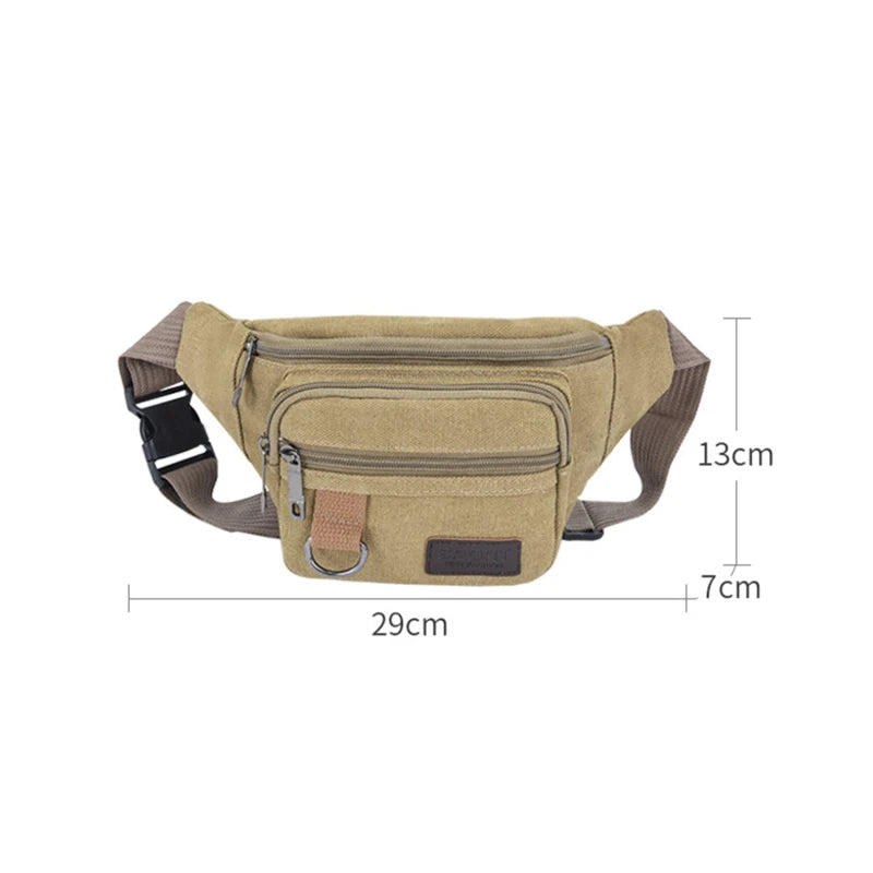 Canvas Chest Waist Belt Bag for Men