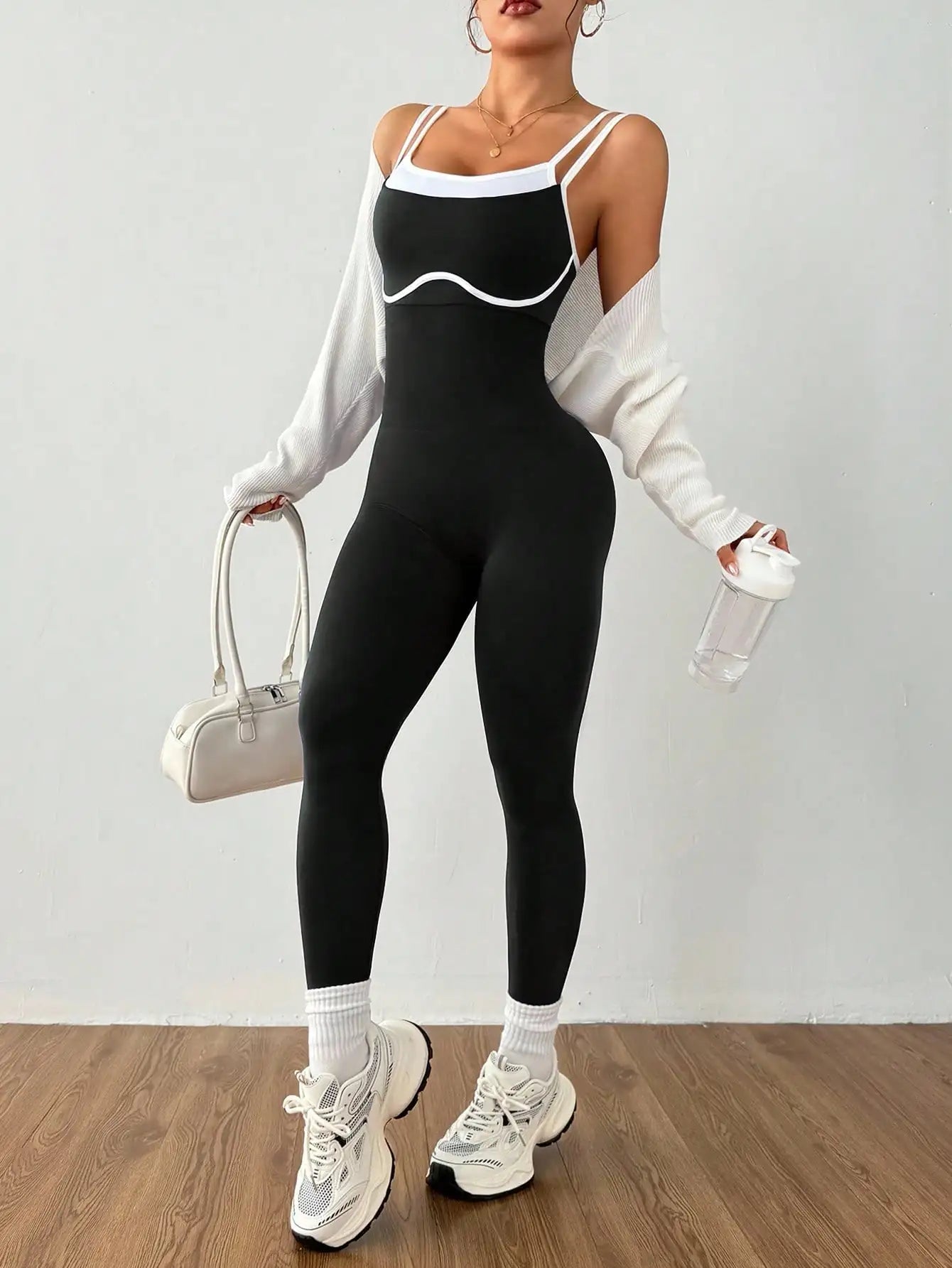 Women Quick Dry Yoga Bodysuit One Piece Fitness Sportswear