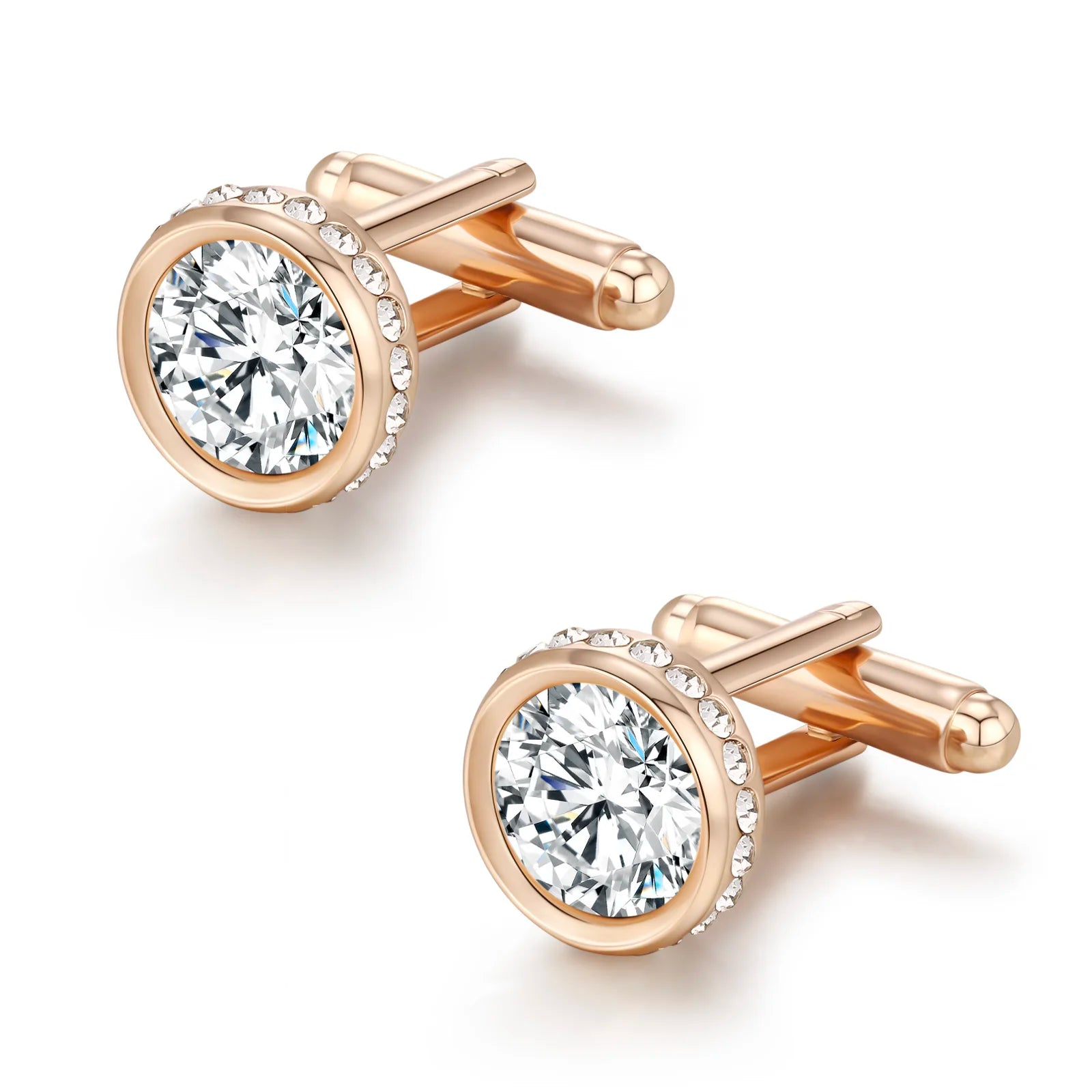Men Crystal Formal Cufflinks