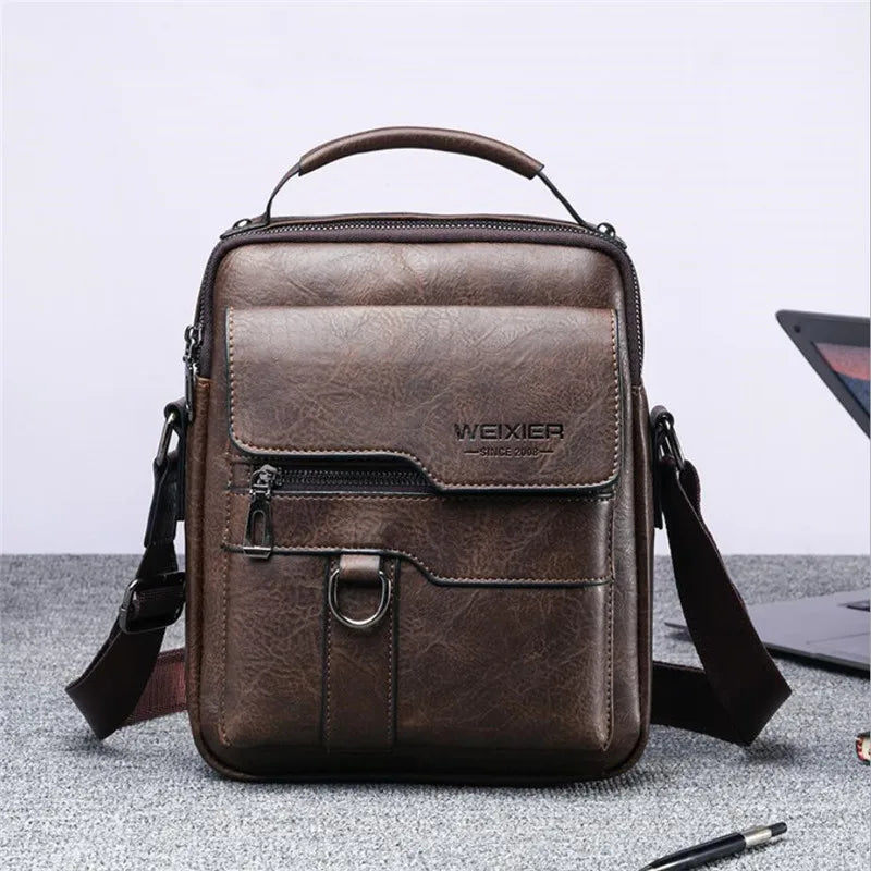 High Quality Leather Crossbody Shoulder Bag for Men