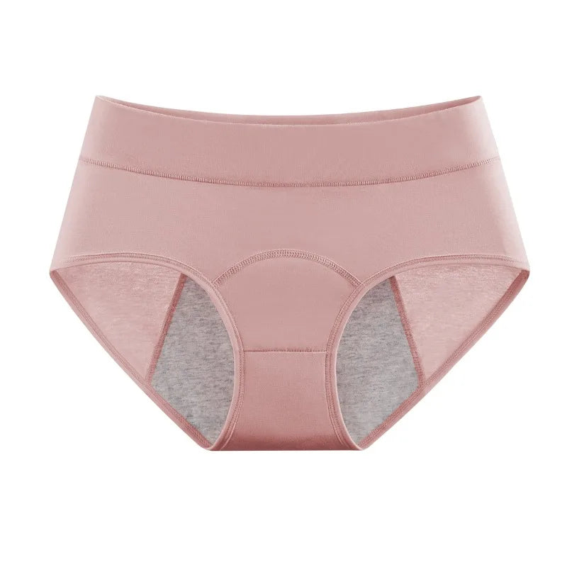 High Waist Leak Proof Cotton Menstrual Period Underwear for Women