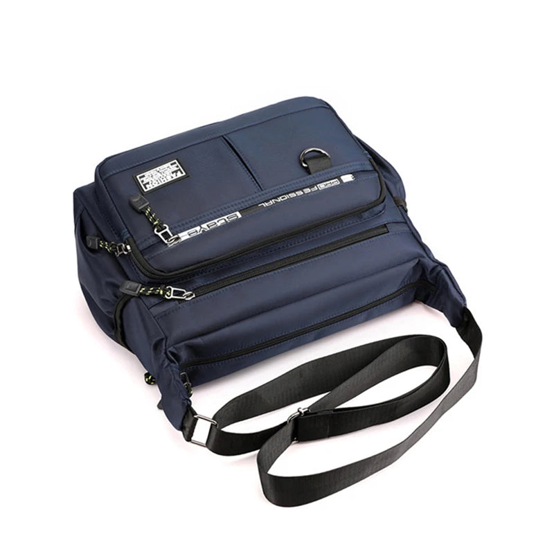 Large Capacity Oxford Multi Layer Crossbody Shoulder Bag for Men