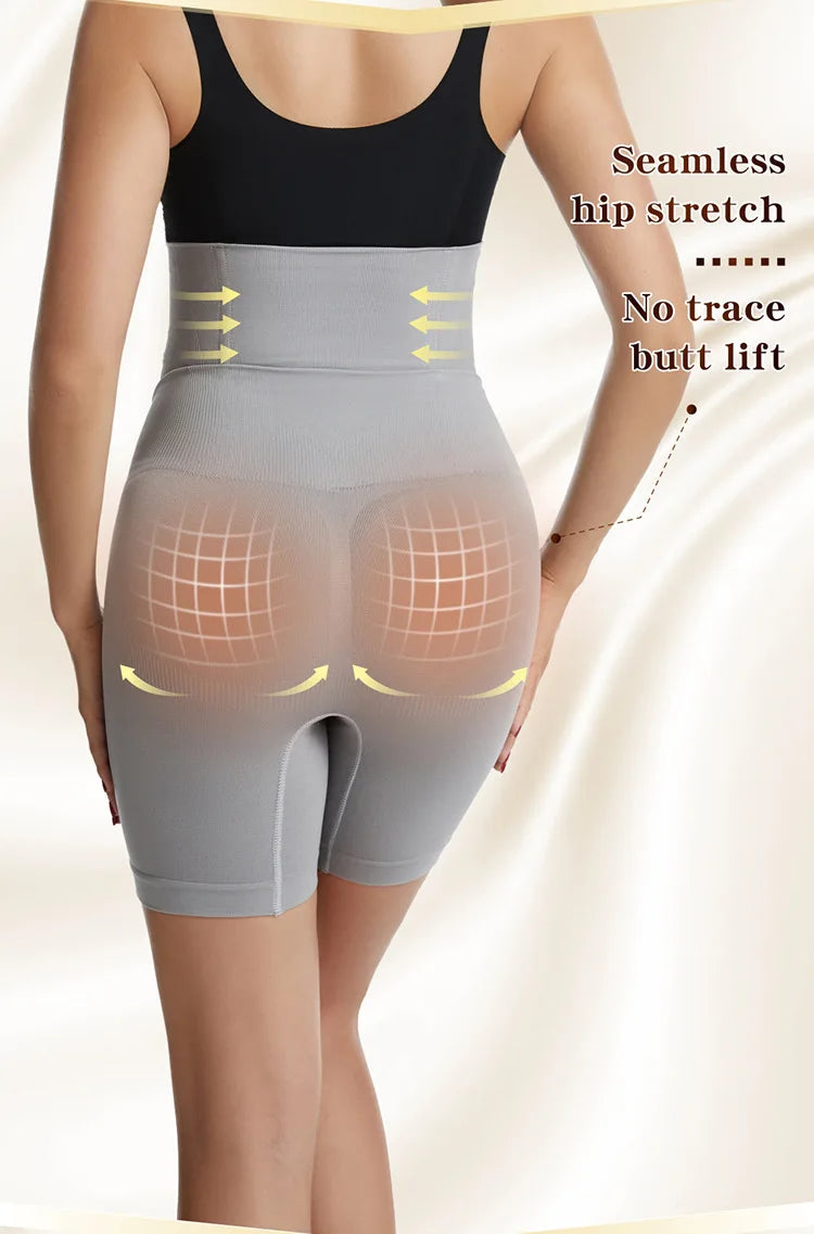 High Waist Tummy Control Mid Thigh Body Shaper Shorts for Women
