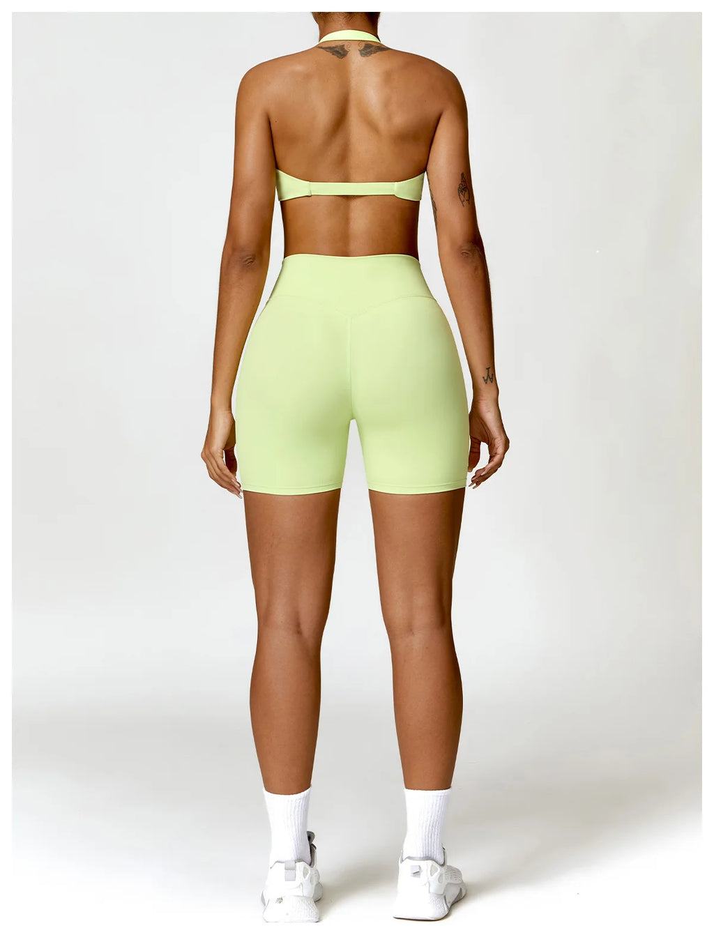 Women Seamless Yoga Set Push Up Sports Bra and High Waist Leggings