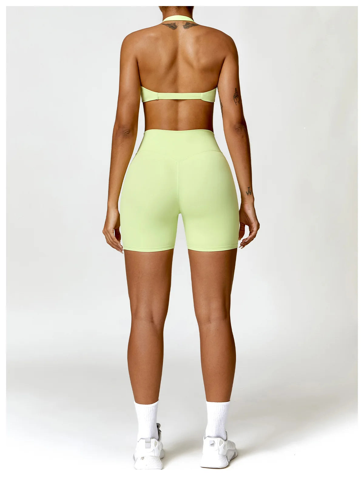 Women Seamless Yoga Set Push Up Sports Bra and High Waist Leggings