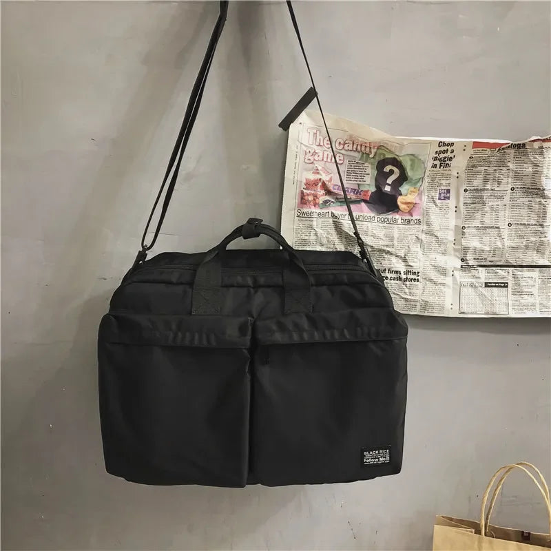 Waterproof Nylon Travel Weekend Tote Bag for Men