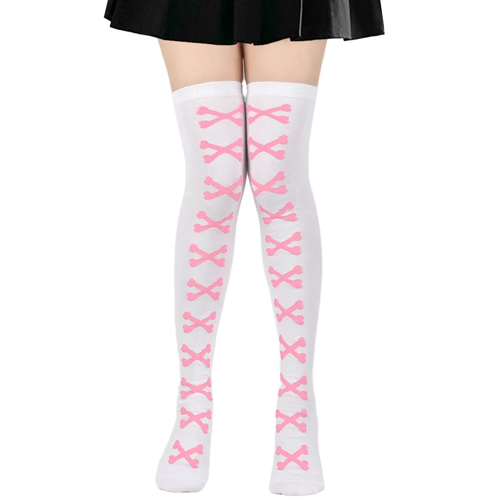 Opaque Thigh High Stockings for Women