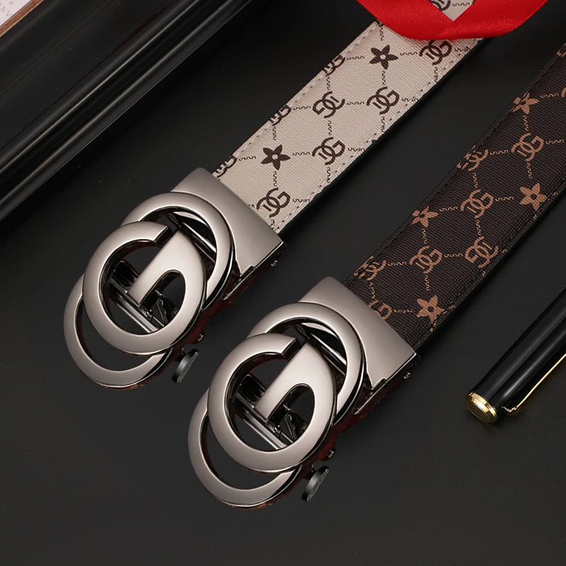 Men Genuine Leather Luxury Automatic Belt