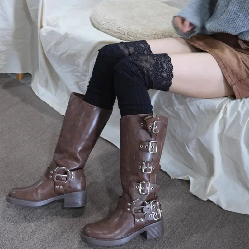 Thigh High Lace Warm Socks for Women