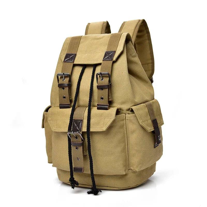 Large Capacity Canvas Backpack for Men