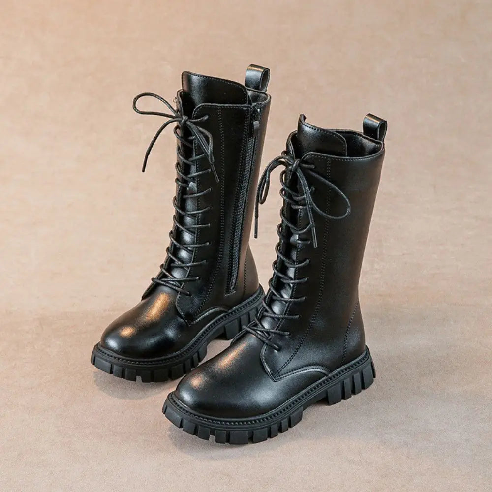 Girl Cosplay Long Leather Boots Costume Shoes