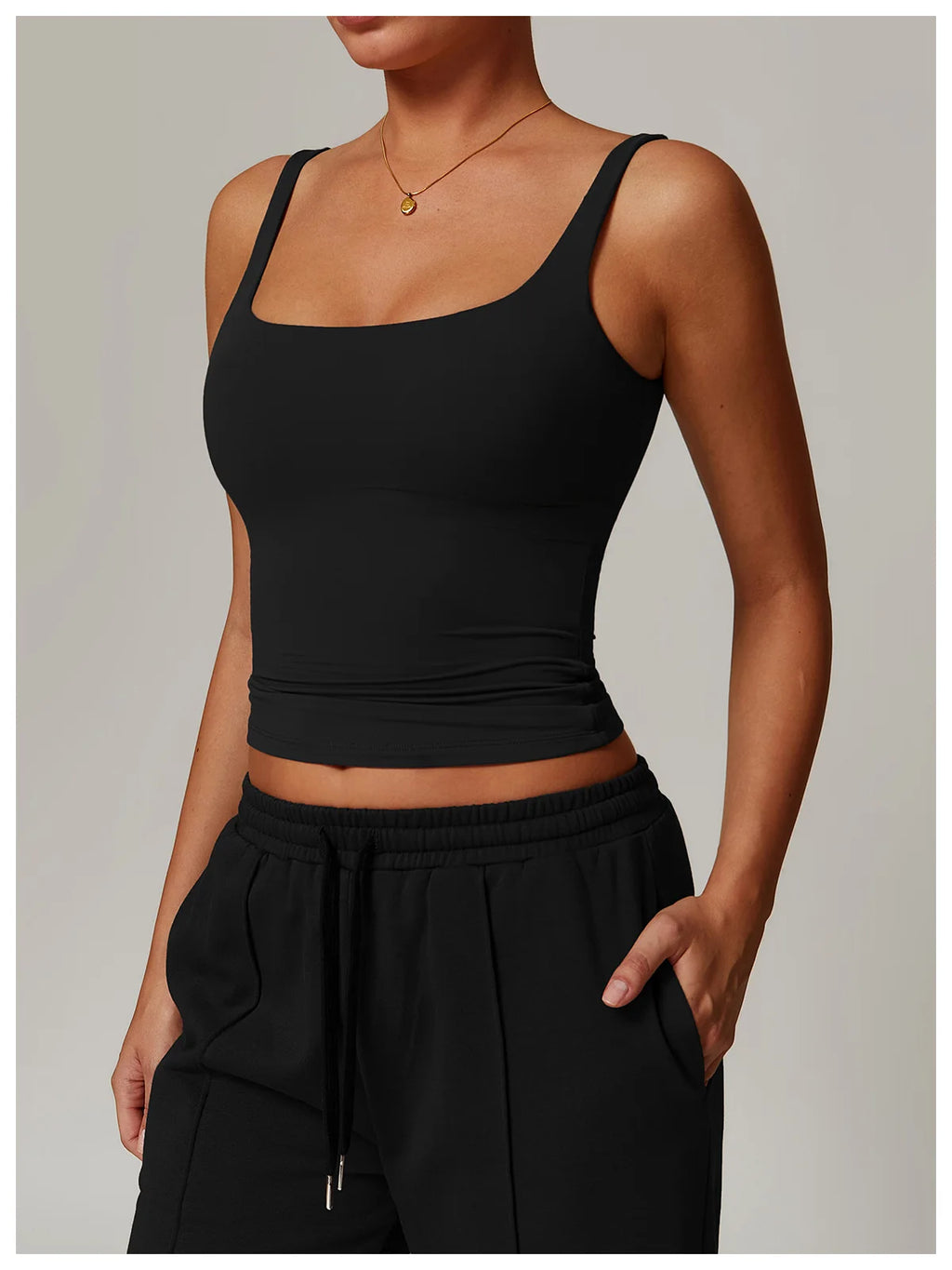 Women Quick Dry Yoga Tank Top U Back Fitness Vest
