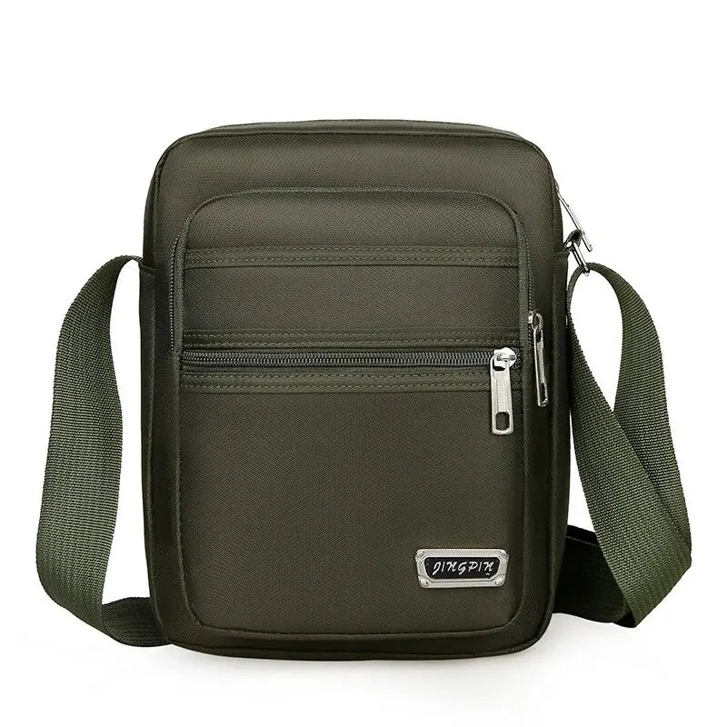 Large Capacity Waterproof Multi Layer Shoulder Crossbody Bag for Men