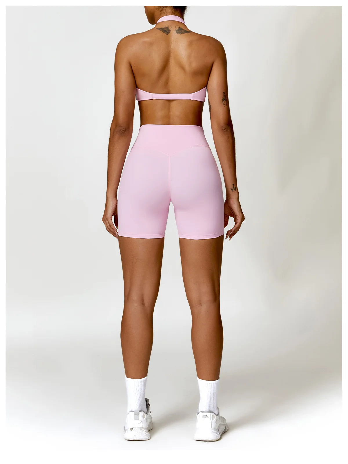 Women Seamless Yoga Set Push Up Sports Bra and High Waist Leggings