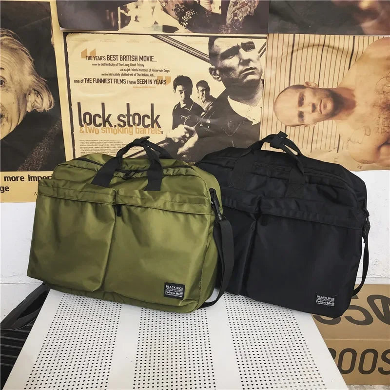 Waterproof Nylon Travel Weekend Tote Bag for Men