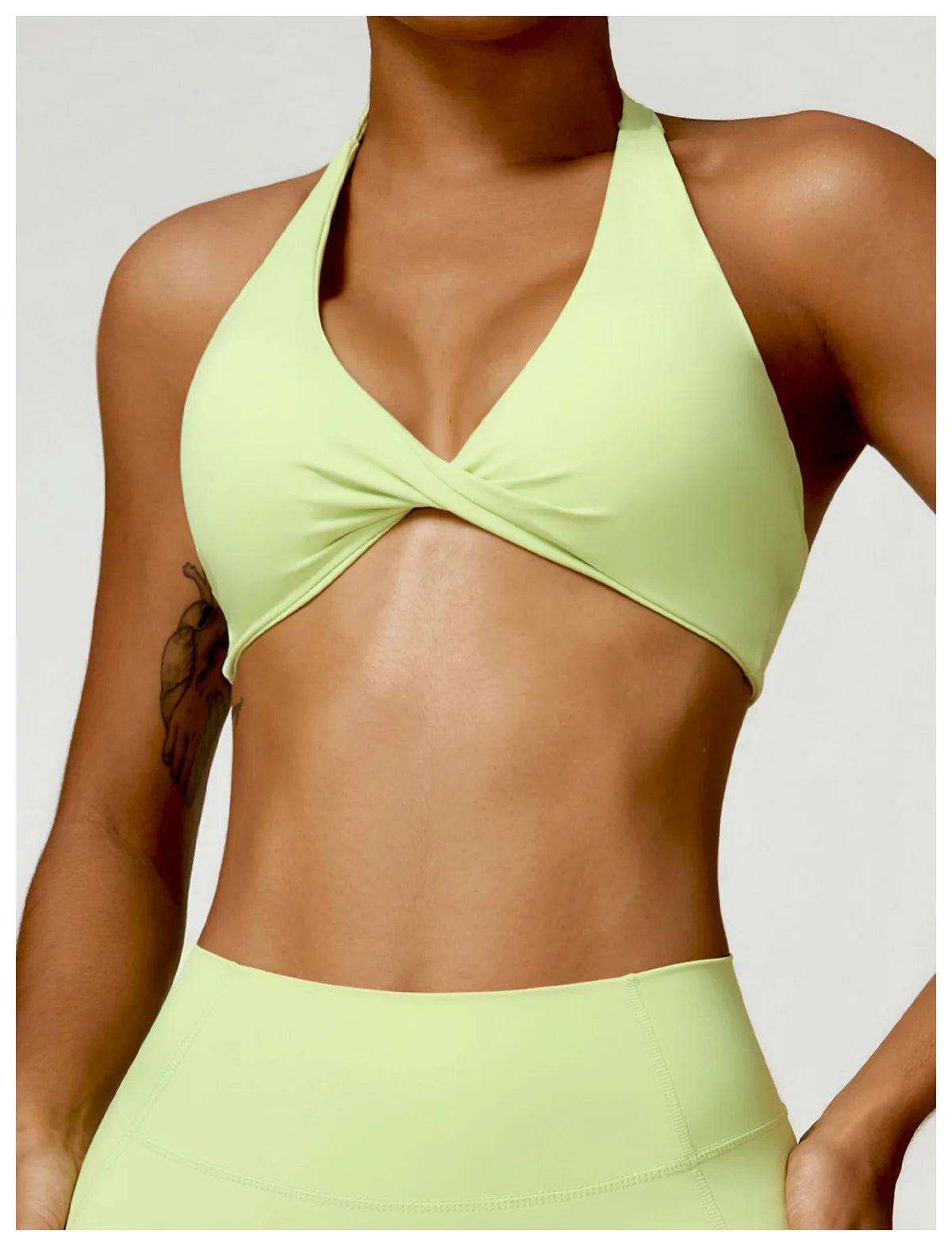 Women Seamless Yoga Set Push Up Sports Bra and High Waist Leggings
