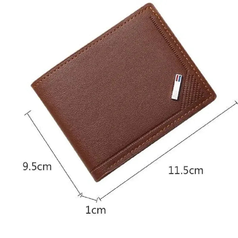 Minimalist Soft Leather Foldable Slim Wallet for Men