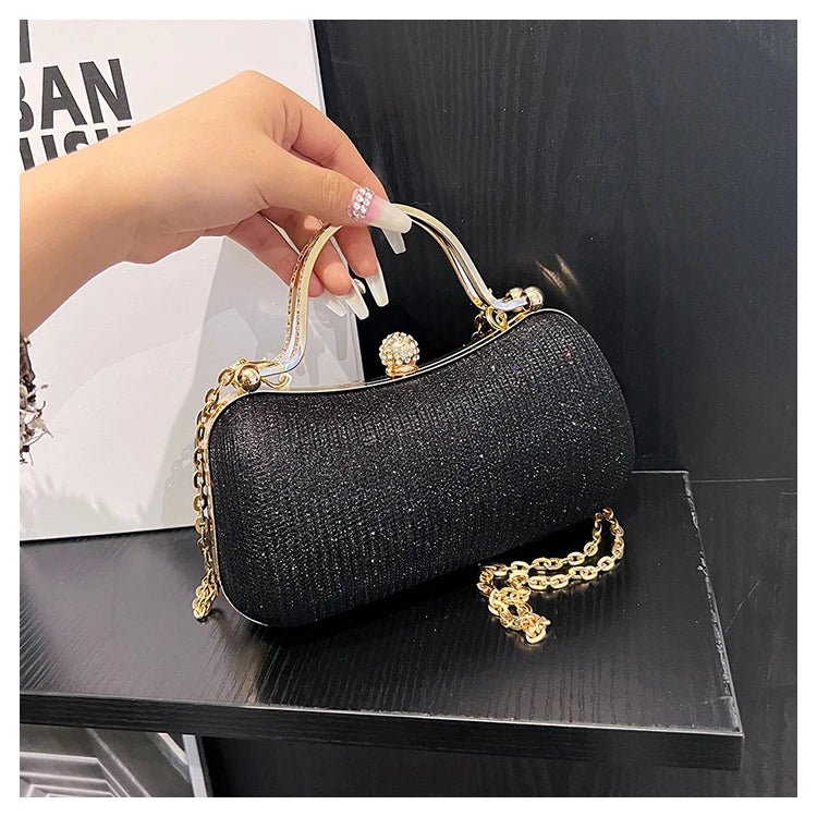 Sophisticated Button Small Evening Bag for Women