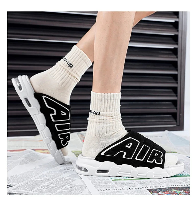 Men's Slippers 2025 Summer Breathable Slippers Large Fashion Platform Casual Shoes for Men New Light Sneakers Zapatos De Hombre