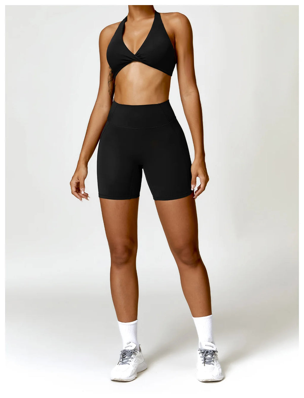 Women Seamless Yoga Set Push Up Sports Bra and High Waist Leggings