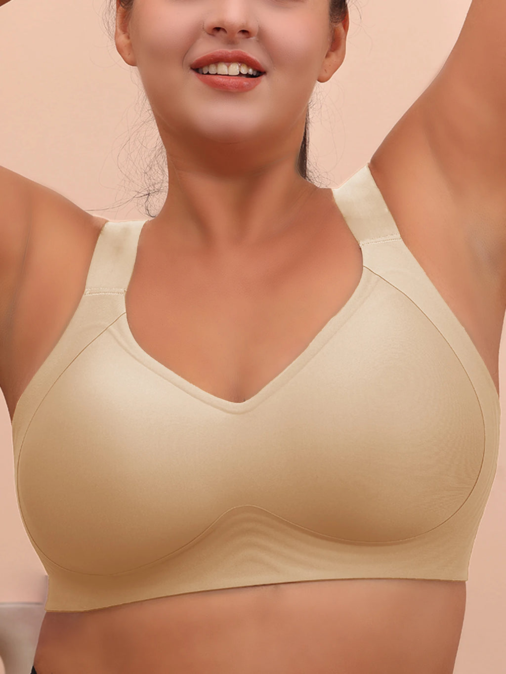 Plus Size Wireless Sleep and Yoga Bra for Women Anti Sagging Support