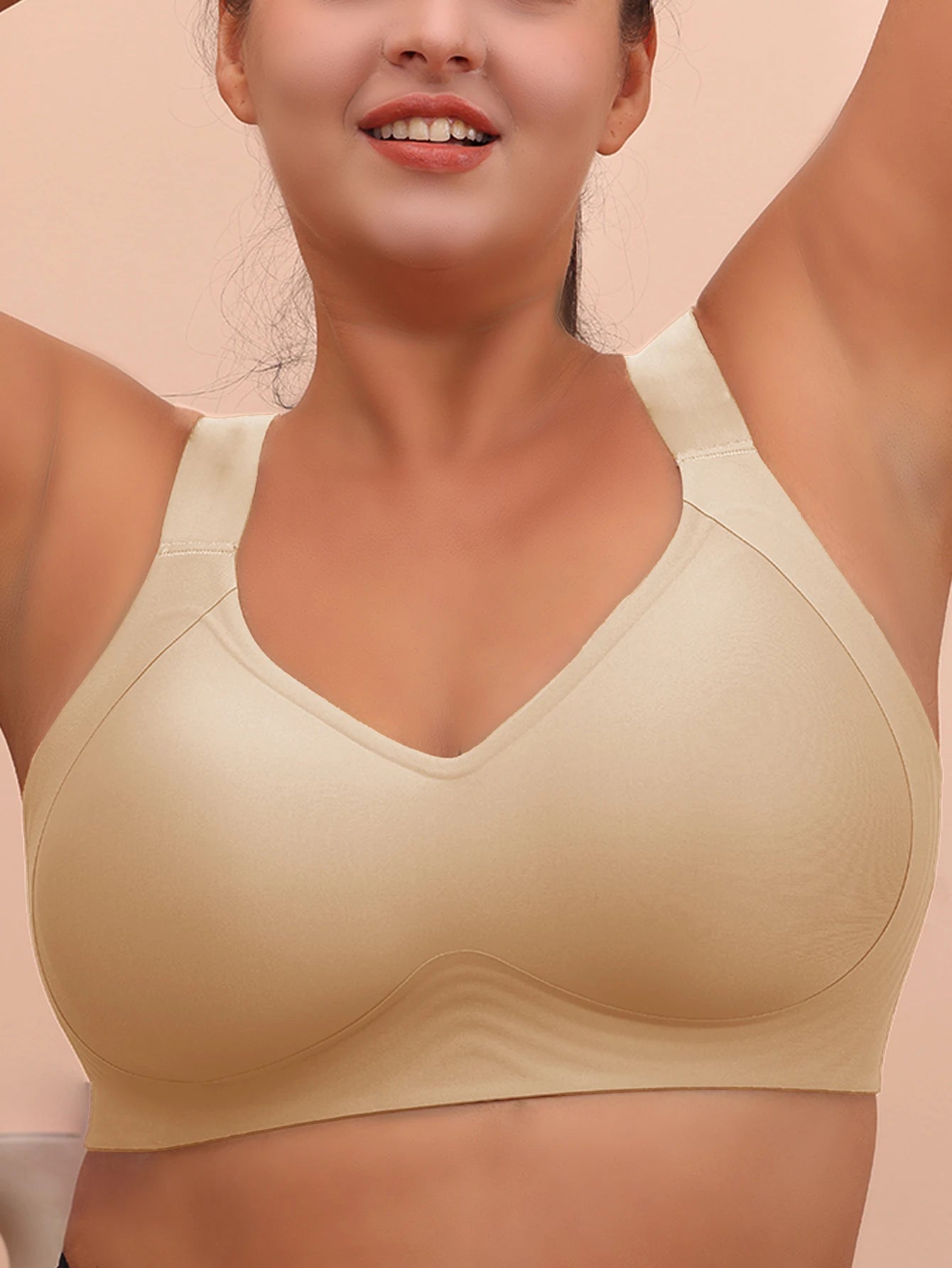 Plus Size Wireless Sleep and Yoga Bra for Women Anti Sagging Support