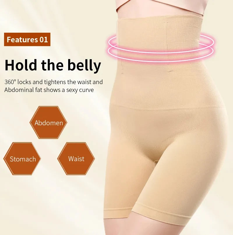 High Waist Tummy Control Boyshort Shapewear for Women
