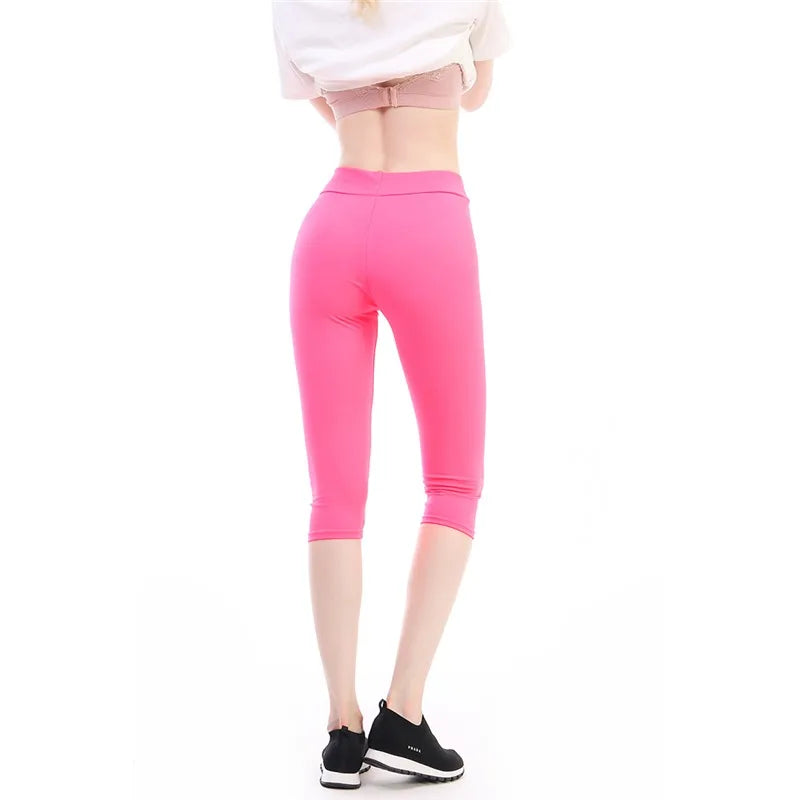 High Waisted Capri Yoga Leggings for Women