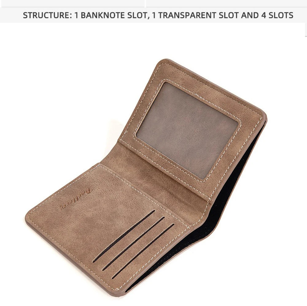 Baellerry PU Leather Minimalist Money Clip Wallet for Men