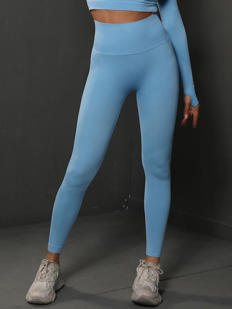 Women Seamless Butt Lifting High Waist Yoga Leggings Fitness Pants