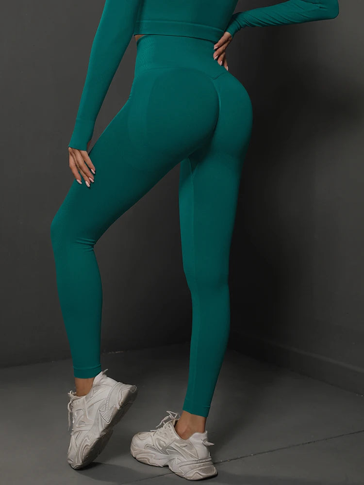Women Seamless Butt Lifting High Waist Yoga Leggings Fitness Pants