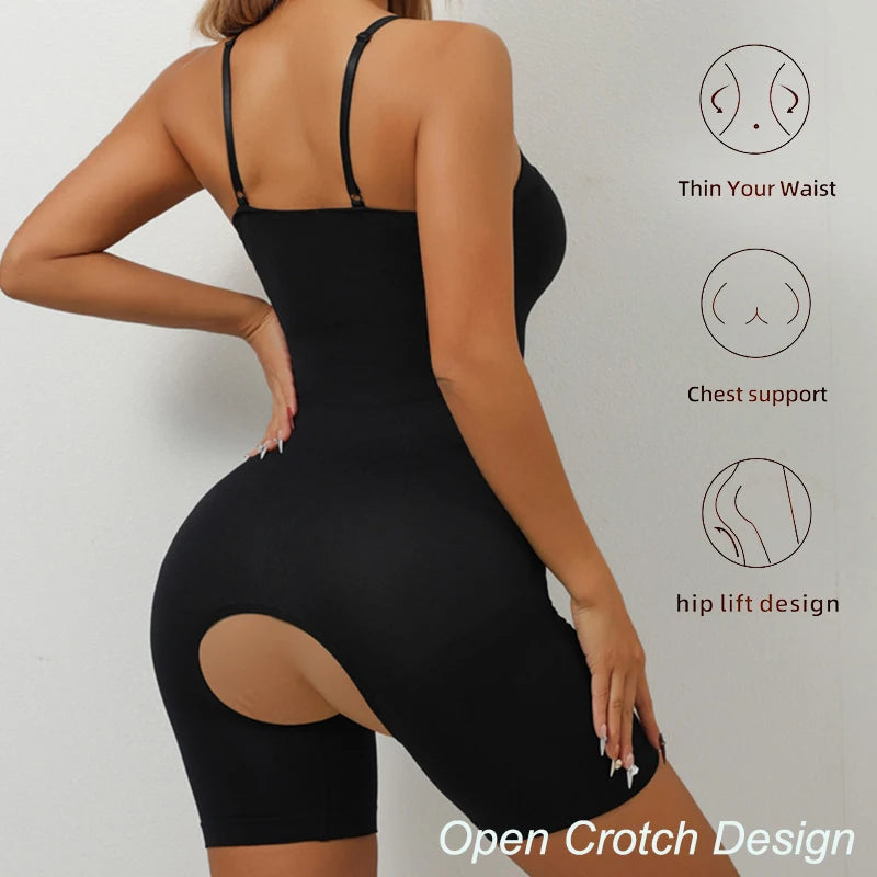 Seamless Tummy Control Full Body Shapewear Bodysuit for Women