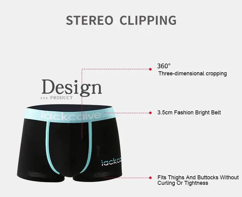 Cotton Printed Underwear Boxers for Men 3 Pcs