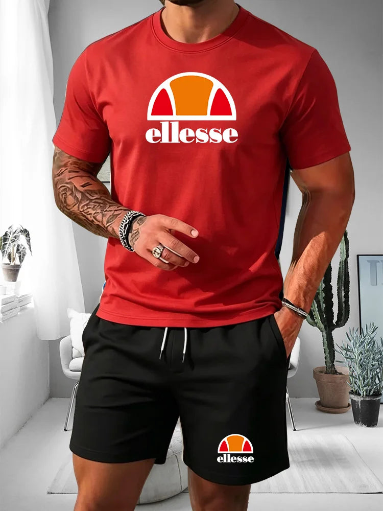 Men Modern Style Activewear Outfit Set