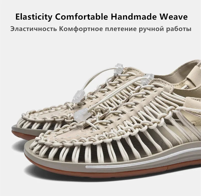 Men Handwoven Casual Beach Sandals