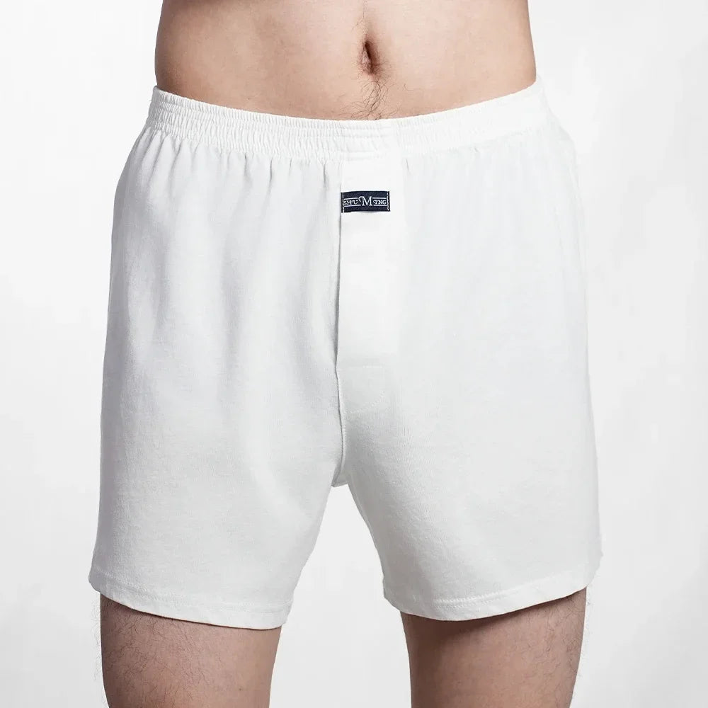 Cotton Plaid Boxer Shorts for Men