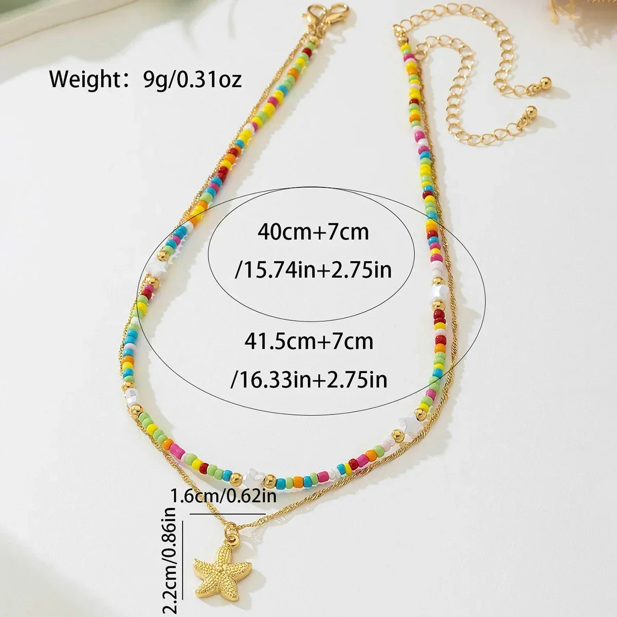 Women Dalmatian Beaded Pendant Necklace